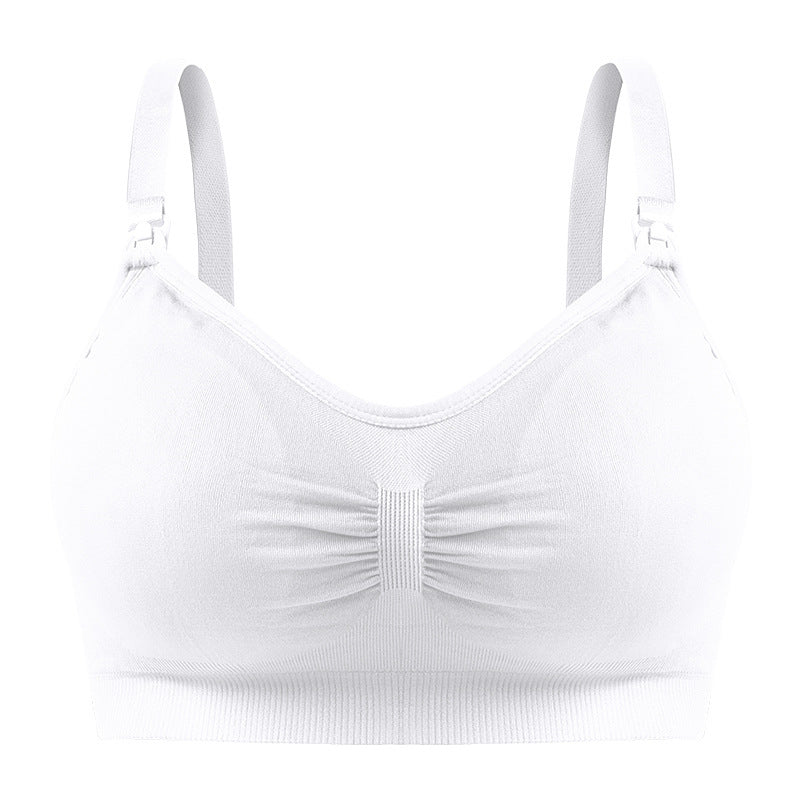 Women's Fashion Wireless Double Layer Seamless Detachable Breathable Bra