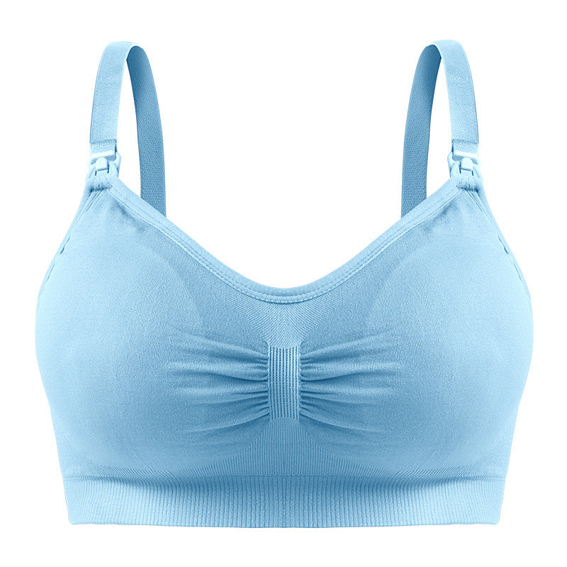 Women's Fashion Wireless Double Layer Seamless Detachable Breathable Bra